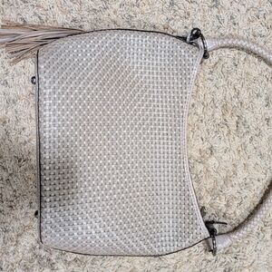 Patricia Nash Elegant Woven Cream Handbag